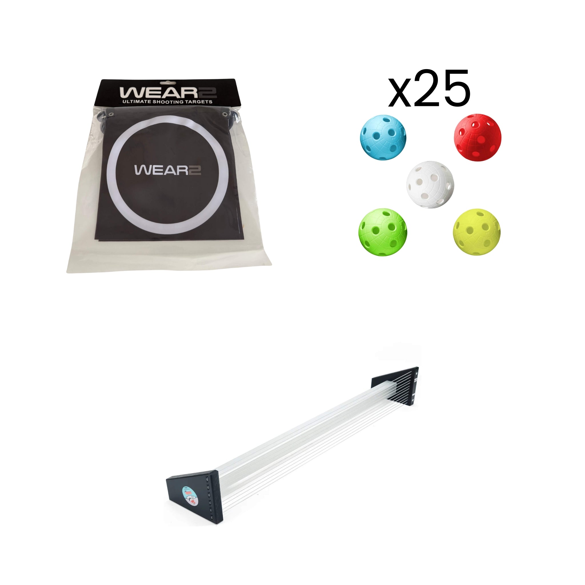Träningspaket: Ultimate Shooting Targets - Passer Saucer PRO - Crater MIX 25-pack-Innebandy24