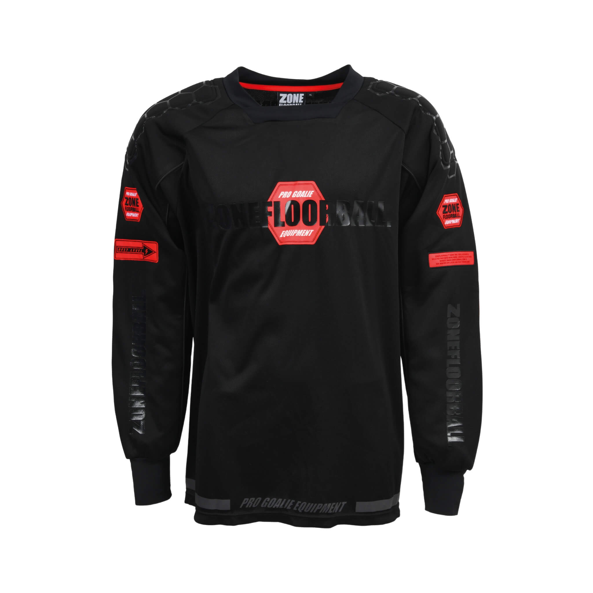 Zone Målvaktströja PRO SR Black/Red-Innebandy24