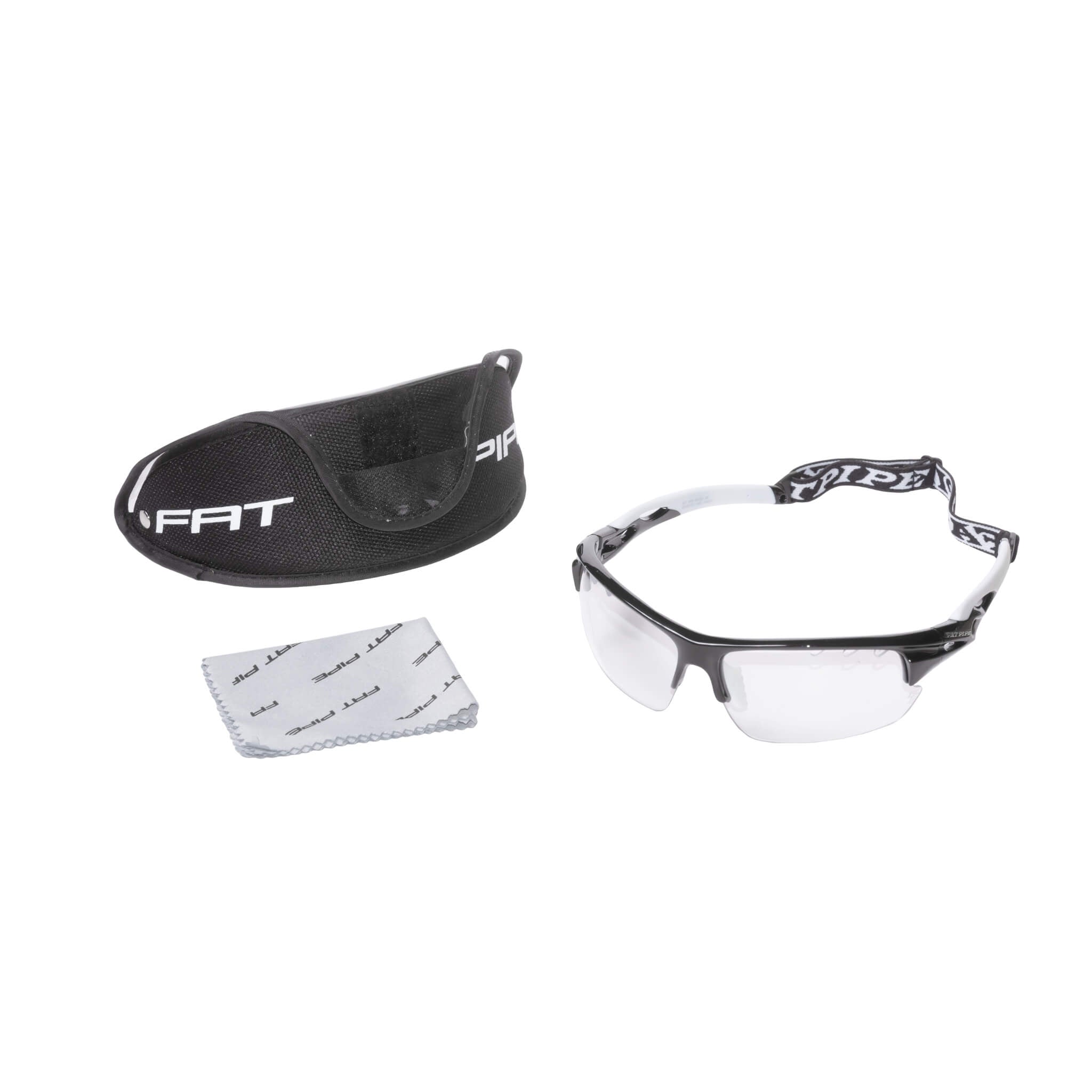 Fat Pipe Innebandyglasögon Set SR Black/White-Innebandy24