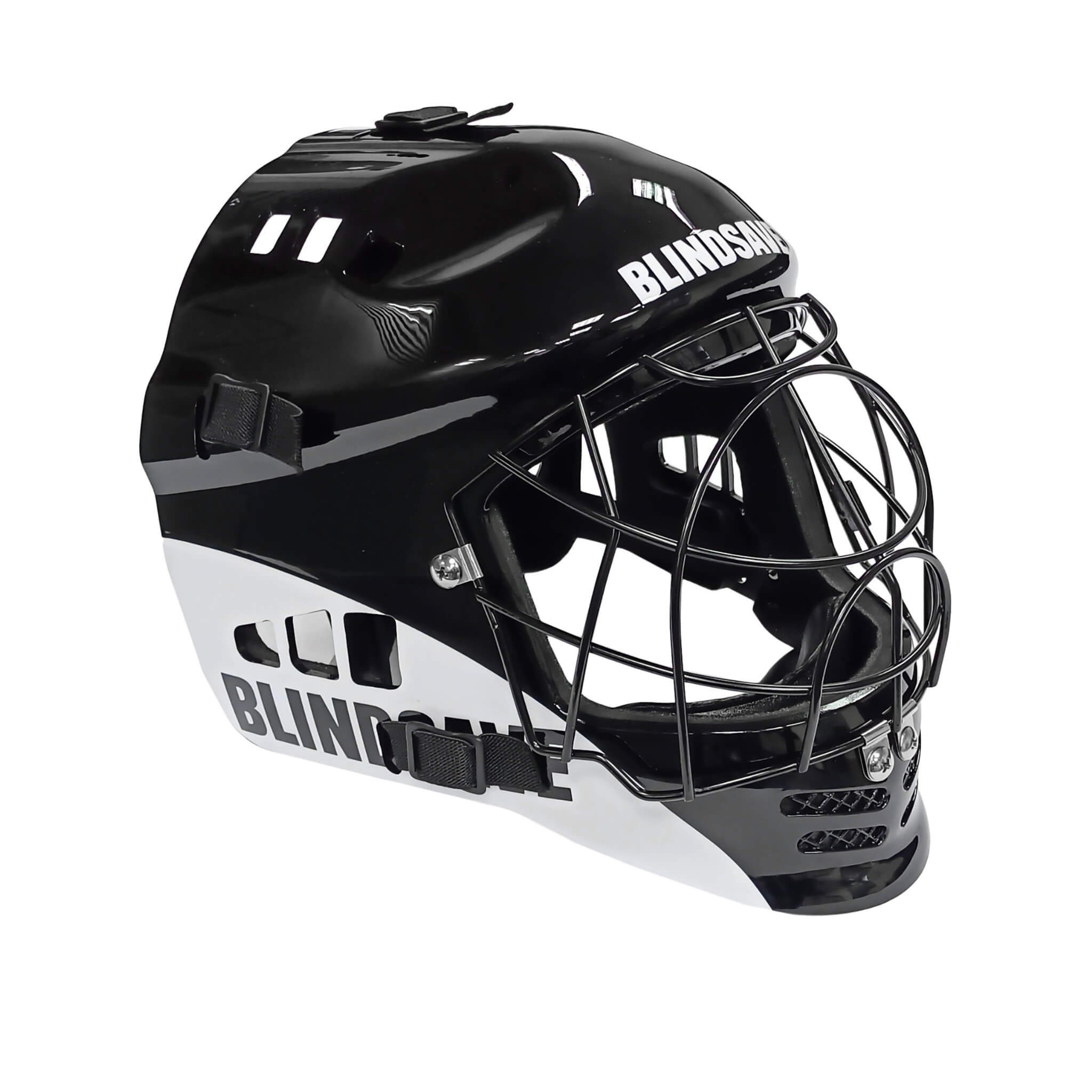 Blindsave Målvaktshjälm Lite JR Black/White-Innebandy24