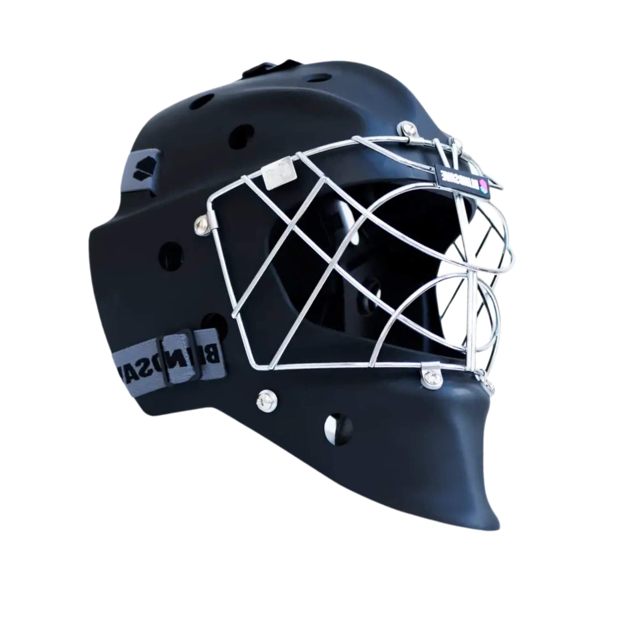 Blindsave Målvaktshjälm Matt Black-Innebandy24