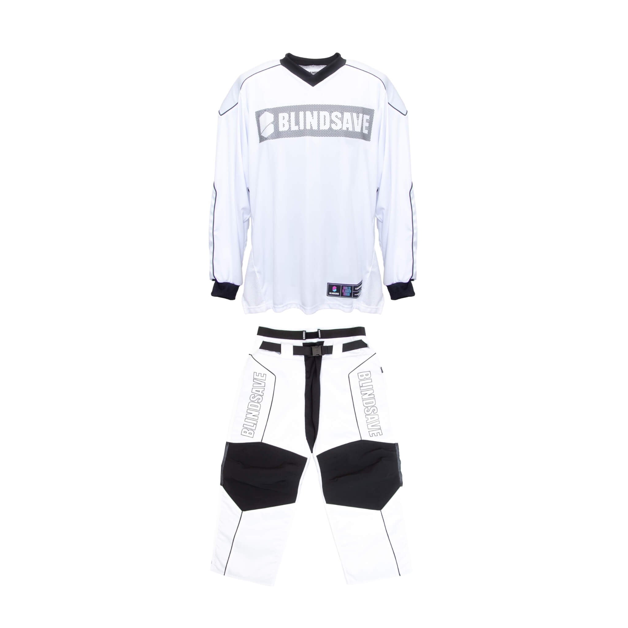 Blindsave Målvaktspaket SR: LEGACY Målvaktströja Och Målvaktsbyxa White-Innebandy24
