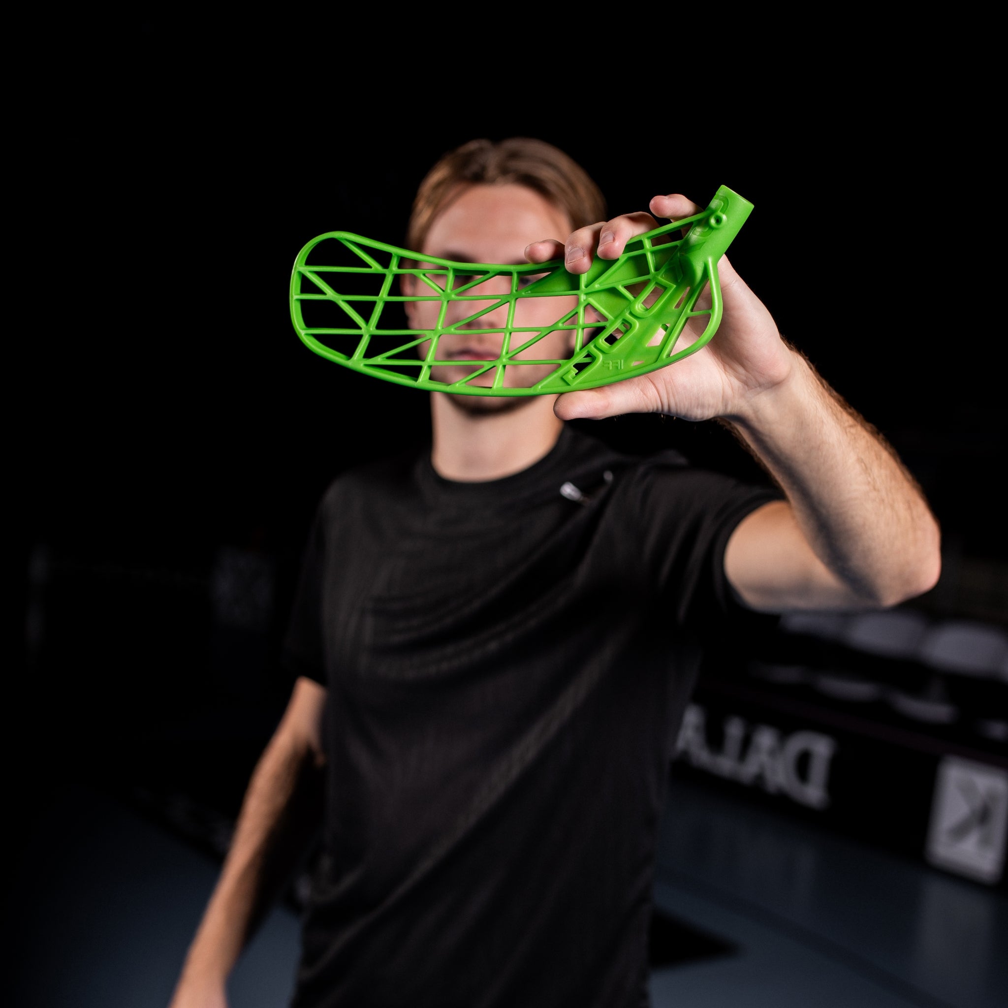 Oxdog Innebandyblad OptiLight PP Carbon (MBC) Green-Innebandy24