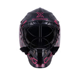 Oxdog Målvaktshjälm XGUARD SR Black/Bleached Red-Innebandy24