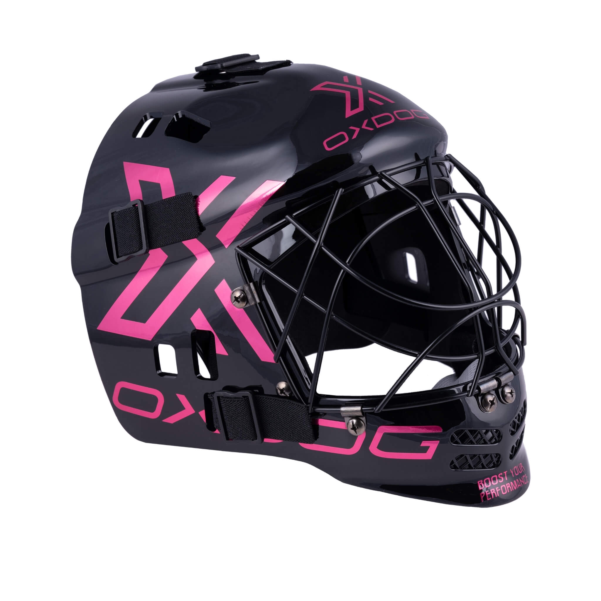 Oxdog Målvaktshjälm XGUARD JR Bleached Red-Innebandy24