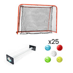 Träningspaket: Innebandymål 115 x 160 cm (ihopfällbar) - Passer PRO - Crater MIX 25-pack-Innebandy24