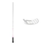 Salming Innebandyklubba Q1 Q-Series Tipcurve Pro 27 White/Pink