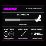 Fat Pipe Innebandyklubba SLICKS 29 Silk Slicks Le Pink/Ghost White