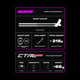 Fat Pipe Innebandyklubba SLICKS 27 CTRL Slicks FH2 Schrimp Pink/Gold