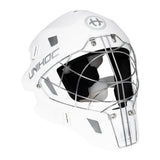 Unihoc Målvaktshjälm INFERNO 66 (Round Cage) White/Silver