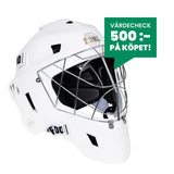 Zone Målvaktshjälm UPGRADE PRO (Cat-Eye-Cage) White/Silver