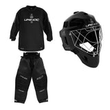 Unihoc Målvaktspaket ALPHA Evolab SR: Hjälm, Tröja & Byxa Black/Silver