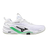 Mizuno Innebandyskor WAVE Stealth Neo 2 White/Black/Frozen Emerald