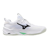 Mizuno Innebandyskor WAVE Stealth Neo 2 White/Black/Frozen Emerald