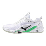Mizuno Innebandyskor WAVE Stealth Neo 2 White/Black/Frozen Emerald