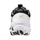 Mizuno Innebandyskor WAVE Stealth 6 White/Black/GE Gold
