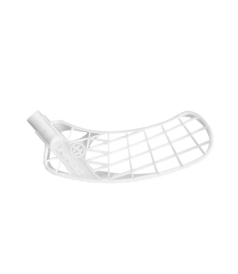 Unihoc Innebandyblad Iconic Eco White, Vit ekologiskt innebandyblad från Unihoc