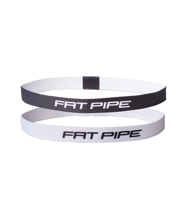 Fat Pipe Hårband Laurel White/Black 2-Pack, Vit & svart hårband från Fat Pipe