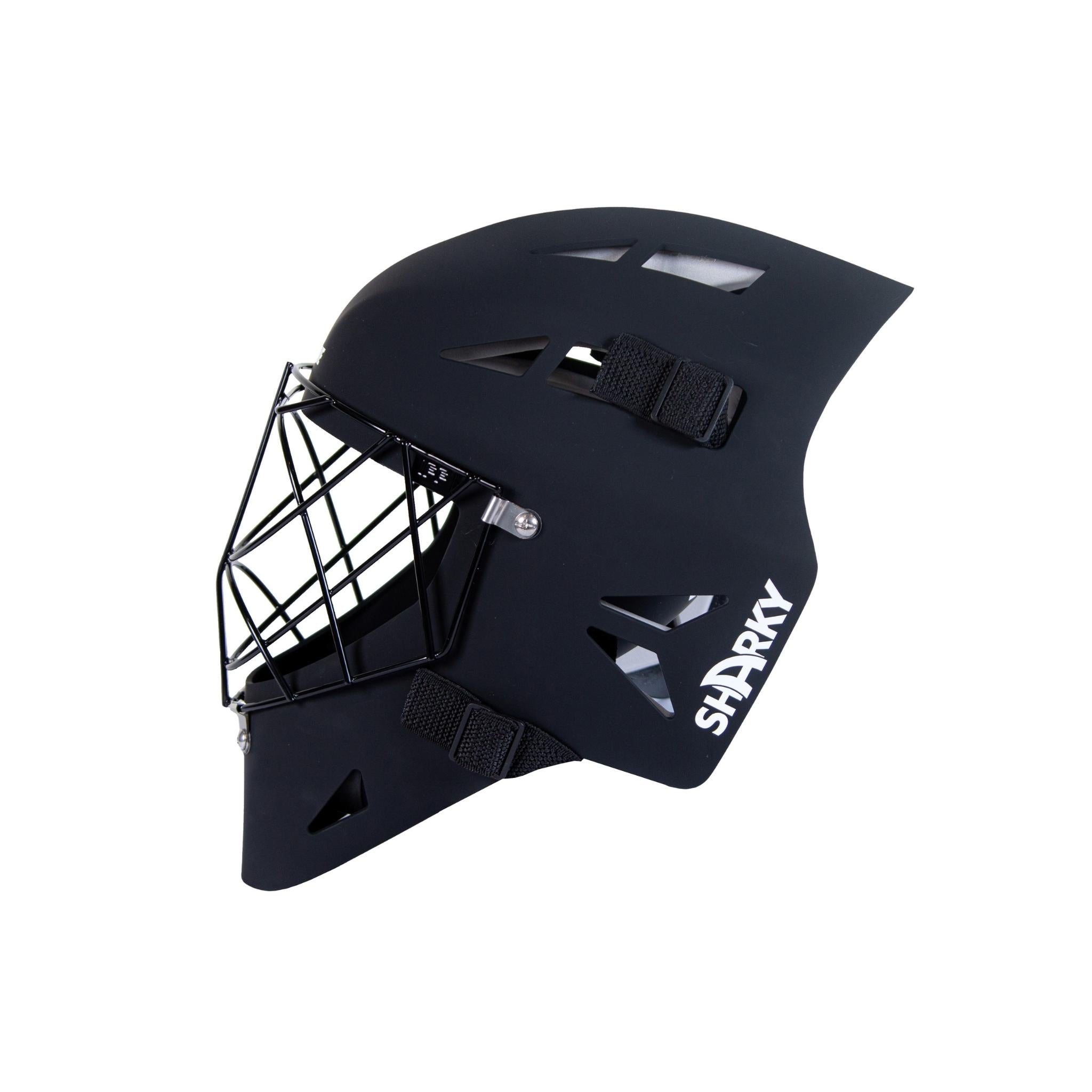 Blindsave Målvaktshjälm Sharky Black-Innebandy24