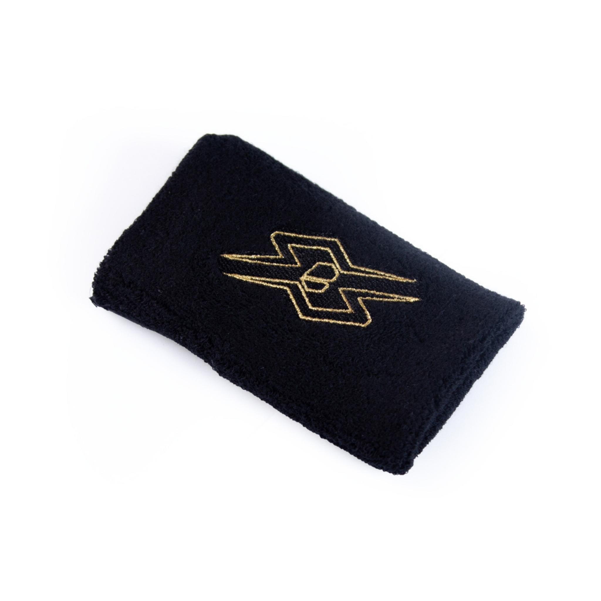 Blindsave Svettband R/C “X” Black/Gold, Svart svettband med guld detaljer från Blindsave